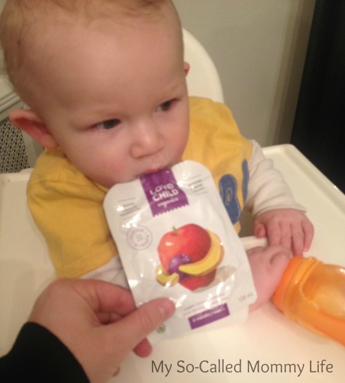 Baby Eating Love Child Organics pouch