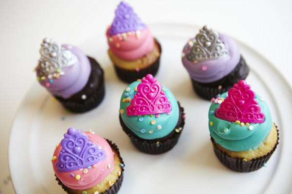 Princess themed cupcakes