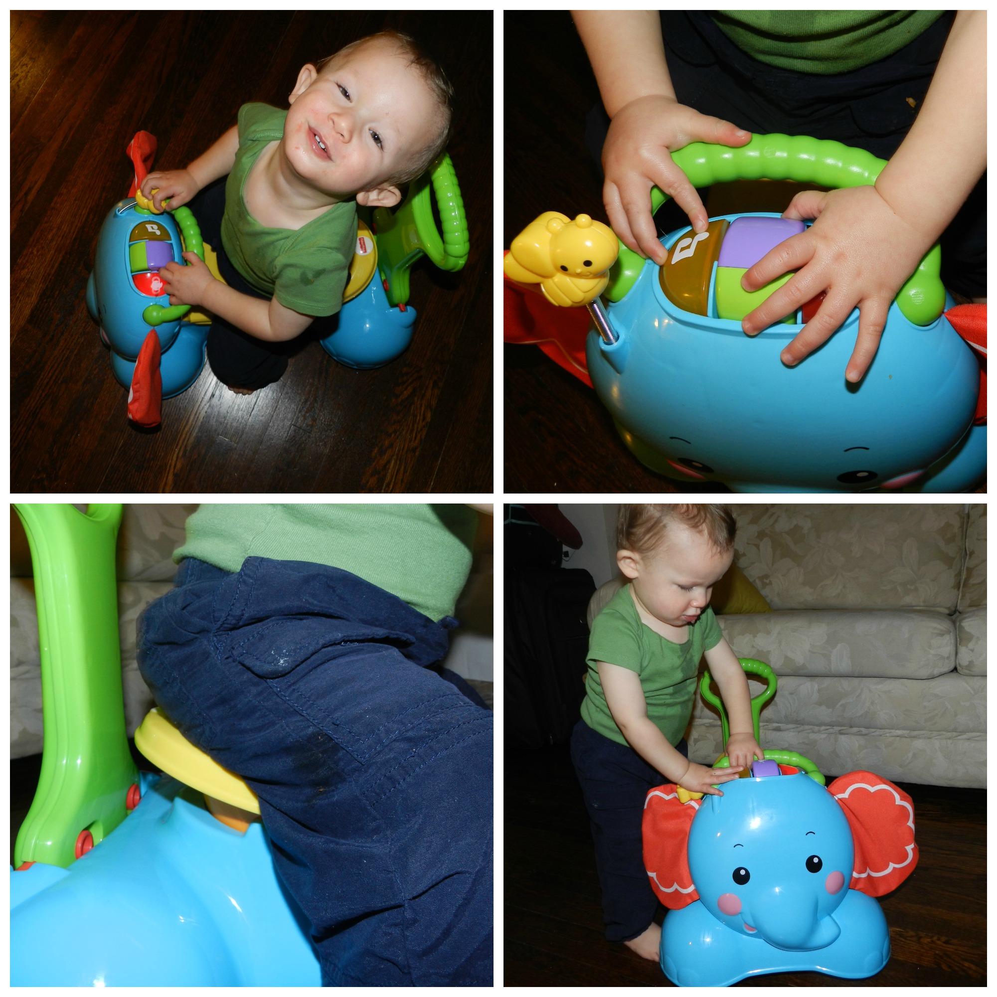 fisher price elephant ride on toy
