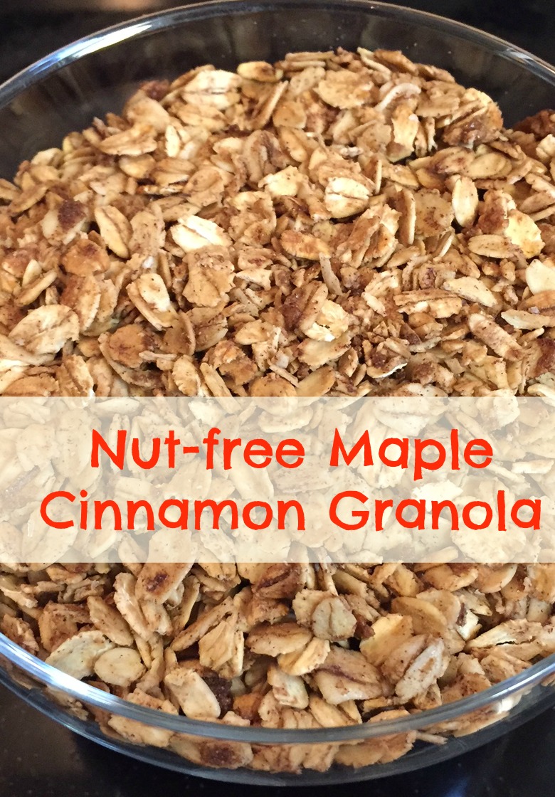 nut-free maple cinnamon granola recipe
