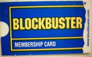 Blockbuster card
